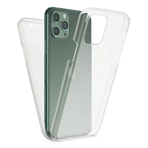 NALIA 360° Hülle für iPhone 11 Pro - Vorne & Hinten Schutz - 360GUARD (Full-Body Case) - Marke aus Berlin, Farbe:Transparent