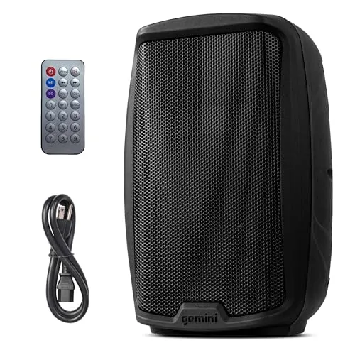 Gemini Sound AS-2115BT Aktives Bluetooth-PA-System - PA Komplettsets mit 2000 Watt Leistung, ideal für kraftvollen Sound bei Veranstaltungen. Integrierter Mediaplayer und Bluetooth-Streaming für grenzenlosen Musikgenuss.