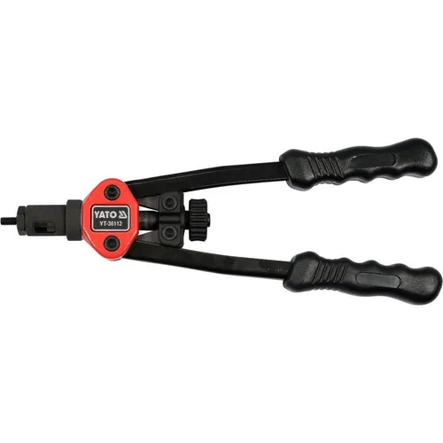 YATO Blindnietzange YT-36112 - Fäustel mit Aluminium-Körper und langlebigen CrMo Pine, ideal für Edelstahl-, Aluminium- und Stahlnieten. Perfekt für jede Garage und Werkstatt.