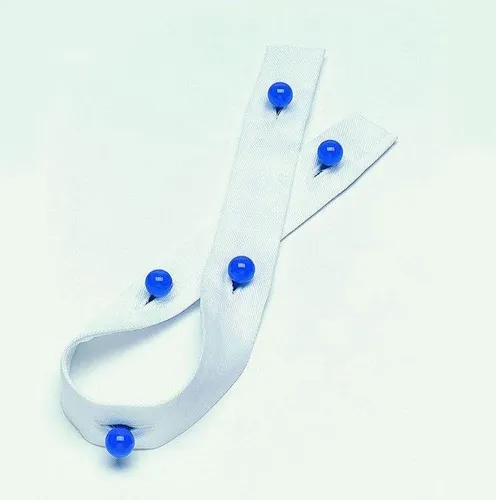 Knopfleiste Kochjackenleiste für Kochjacke 6-loch weiß ohne Knöpfe W02/4166