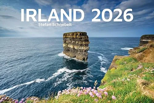Irland 2026 - Panoramakalender - Kalender für Europa-Liebhaber, präsentiert atemberaubende Fotos von Irlands rauen Klippen, verlassenen Stränden und uralter Kultur, ideal für ein ganzes Jahr voller irischer Magie.