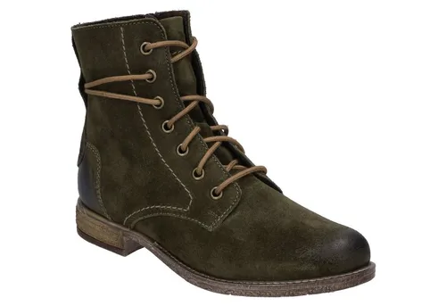 Josef Seibel Damen Schnürstiefeletten Sienna 70 - Wanderschuhe mit bequemem Wechselfußbett, ideal für normale Fußbreiten und perfekt für den Übergang, aus hochwertigem Veloursleder gefertigt.