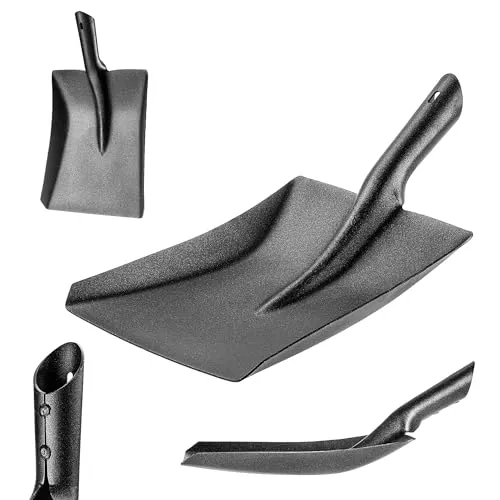 KADAX Gartenspaten ohne Griff, Robuster Spaten für Garten, Universelle Schaufel, Gartenschaufel ohne Stiel, Spatenschaufel aus Stahl, Sandschaufel (Schwarz 41,5x24 cm)