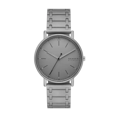 Skagen Watch SKW6913 - Elegante Herrenarmbanduhr - Armbanduhren für Herren mit 40 mm Edelstahlgehäuse, grauem Zifferblatt und wasserdicht bis 50 m – ideal für jeden Anlass und auch beim Schwimmen.
