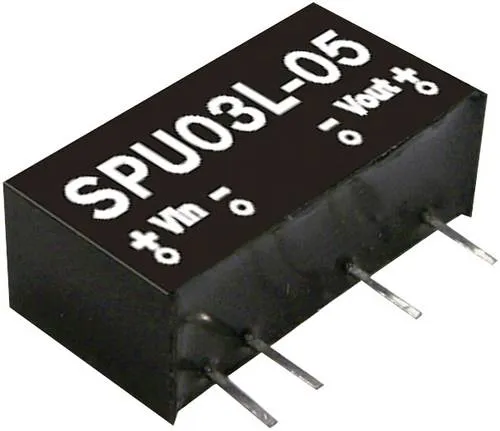 Mean Well MW SPU03M-12 DC/DC-Wandler 12V 15 V/DC 3W Anzahl Ausgänge: 1 x Inhalt 1St.
