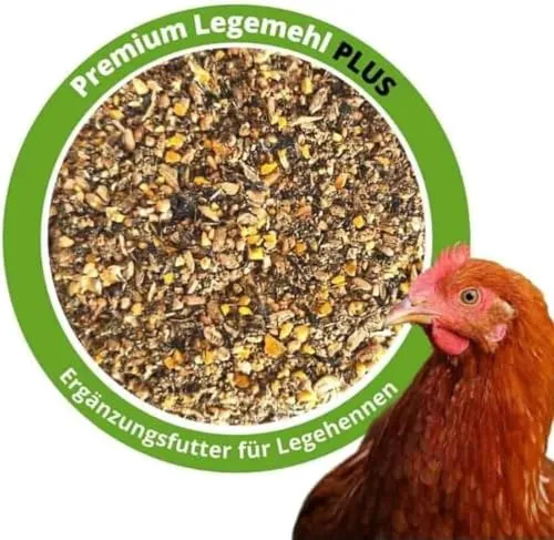 Premium Hühnerfutter und Kükenfutter, Legemehl Plus mit Oregano - Geflügelfutter für Hühner, Gänse, Enten 25 kg