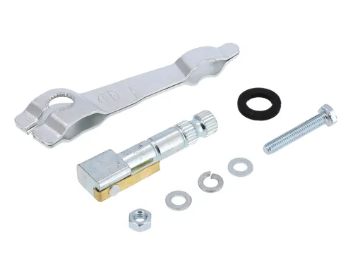 Set: Bauteile Bremse, hinten, gebogener Hebel - für Simson S51, S70, S53, S83