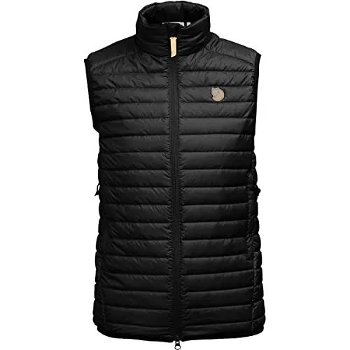 Fjällräven Abisko Padded Vest Women Black (S) - Damenweste für warme Sommerabende und beim Wandern, leicht und platzsparend, aus anschmiegsamem Polyester mit G-Loft Supreme Füllung für optimalen Komfort.
