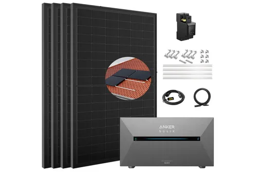 SolarMars Balkonkraftwerk 2000W mit Anker Solix Solarbank E1600 Pro