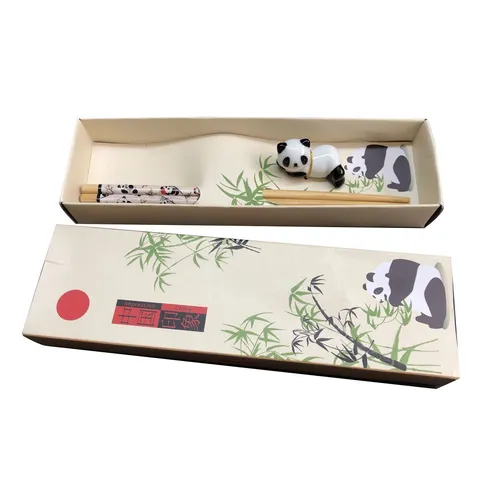 Produktbild Chopsticks 1 Paar Stäbchen Eßstäbchen Essstäbchen Panda Bär Holz 061