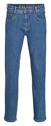 MAC Herren Straight Leg Jeanshose Arne, Gr. W35/L34, Blau (stonebleach H302)