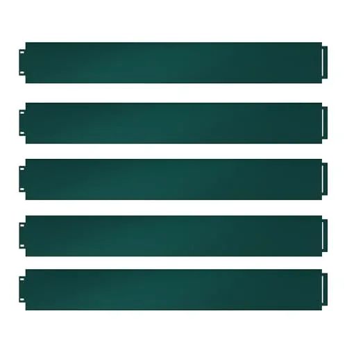 Serina Rasenkante 100 x 14 cm - Beetumrandung für perfekten Garten - Rasenkanten aus langlebigem Metall für eine klare Trennung zwischen Rasen und Beeten. Ideal für kreative Gartenformen, unbegrenzt verlängerbar und einfach zu montieren.