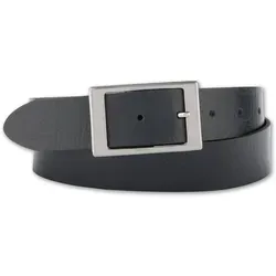 BERND GÖTZ Ledergürtel mit Rechteckschließe - Anzuggürtel aus hochwertigem Rindleder mit natürlicher Walkstruktur, ideal für stilvolle Outfits. Die matte, seidig schimmernde Oberfläche und die mattsilberne Dornschließe verleihen ihm einen eleganten Look.