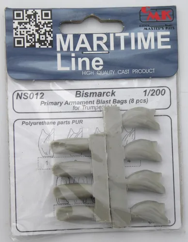 NS012 Maritime Line Bismarck 1/200 Pimary Armament Blast Bags CMK