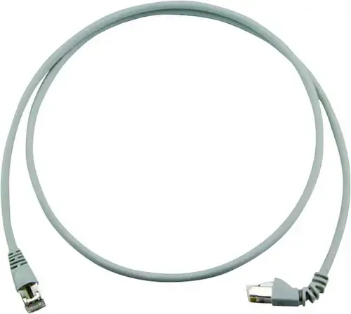 Telegärtner 100008305 RJ45 Patchkabel CAT 6a S/FTP 2.00m Grau Flammwidrig, Halogenfrei 1St.