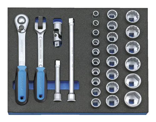 Gedore 2005 CT2-D 19 Steckschlüsselsatz 1/2