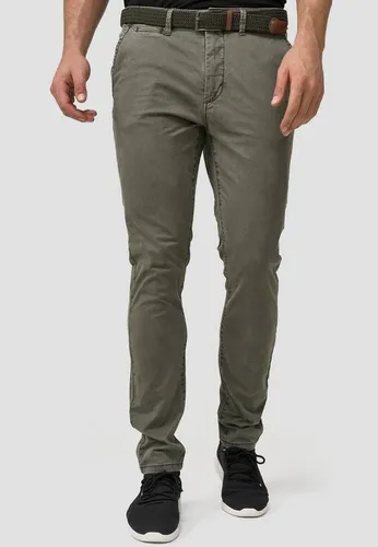 Indicode Chinohose Herren Waller in Beige 33/32 - Bequeme Herren-Chinohose aus 98% Baumwolle und 2% Elasthan für optimalen Tragekomfort. Pflegeleicht und vielseitig kombinierbar für den Alltag.