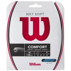 Wilson NXT SOFT Tennissaite - 12,2 m - Tennissaiten für Power und Komfort, ideal für alle Schläger. 30 % mehr Verlängerung und 9 % bessere Stoßdämpfung für armfreundliches Spielgefühl.