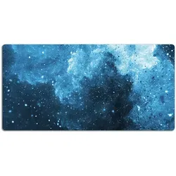 ArtPrintCave Schreibtischunterlage Blau, 100x50 cm - Vielseitige Schreibtischunterlage aus robustem Vinyl, schützt vor Kratzern und Feuchtigkeit. Ideal für Büro und Home-Office, leicht zu reinigen und mit dekorativem Design.
