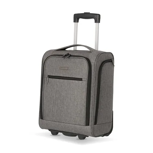 Travelite Handgepäck Koffer 43cm - Leichter Underseat Trolley mit 2 Rollen, inkl. herausnehmbarem Liquids Bag für stressfreies Reisen