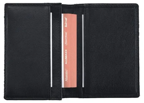 Alassio Visitenkartenetui Leder schwarz von Alassio