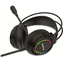 Denver GHS-130 RGB-Gaming-Kopfhörer - Gaming-Headset mit RGB-Beleuchtung, bietet immersive Klangerlebnisse und ist ideal für Gamer, die Stil und Leistung suchen.