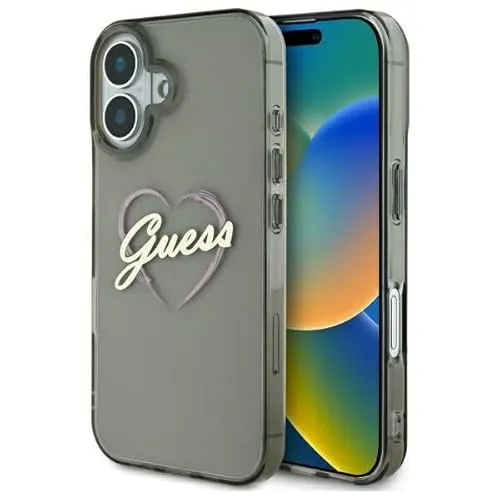 Guess TPU Hard Case für Apple iPhone 16 Plus 6.7 - Schwarz - Taschen & Schutzhüllen, stylishes und robustes TPU Hard Case für optimalen Schutz Ihres iPhone 16 Plus.