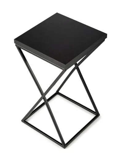 HowHomely Pflanzenständer Metall 40 cm Hoch - Stabiler und Fester Blumenhocker mit Schwarz MDF-Platte auf Robuste Ständer - Blumenständer zur Dekoration Innenräumen