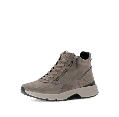 Gabor Damen Klassische Stiefeletten - Wanderschuhe mit flachem Absatz und hochwertigem Rauleder, ideal für den Übergang und bequem für lange Spaziergänge.
