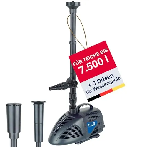 T.I.P. Springbrunnenpumpe 30423 WPS 3000 R - Leistungsstarke Wasserspielpumpe, ideal für Gartenbrunnen und Wasserspiele