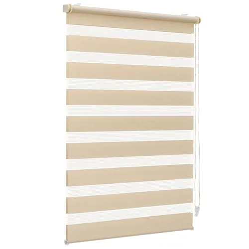 Sekey Doppelrollo Klemmfix ohne Bohren, Gelb 70x210 cm in gelb von Sekey