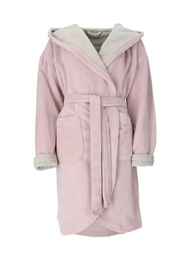 Vossen Bademäntel Damen Kurzmantel Runa - Sea Lavender/Ivory - Stylischer Kurz-Bademantel mit großer Kapuze aus weicher Viskose-Baumwoll-Mischung. Ideal für entspannte Stunden, überzeugt durch moderne Doubleface-Optik und lässigen Schnitt.