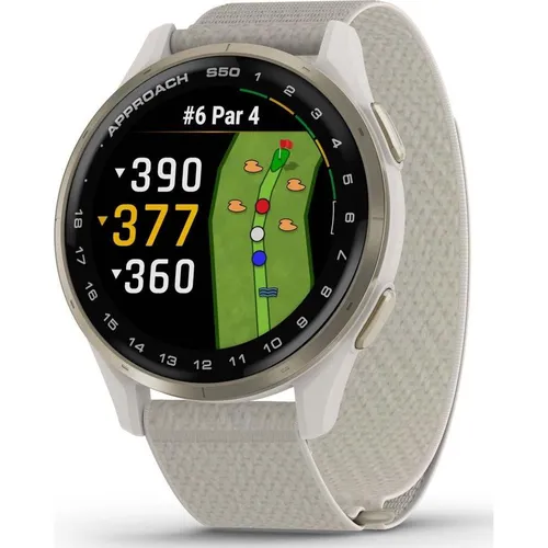 GARMIN Approach S50 Golf GPS-Uhr Ivory 010-03010-21
