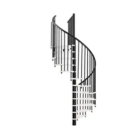 Minka Spindeltreppe Spiral Smart 38 in schwarz von Minka