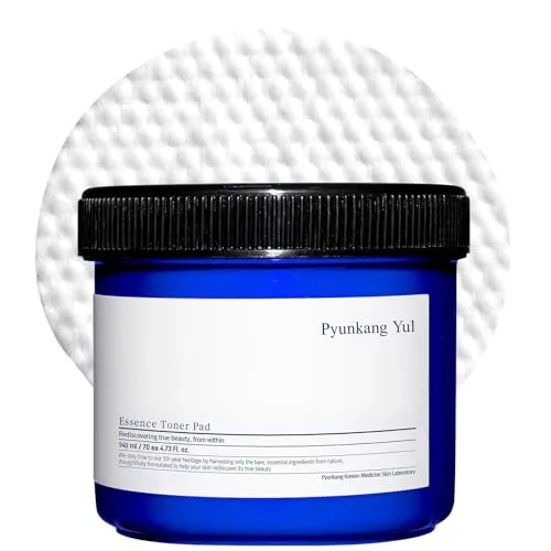 PYUNKANG YUL Essence Toner Pad mit Astragaluswurzel, Centella Asiatica und Ceramid – spendet Feuchtigkeit, nährt und entfernt abgestorbene Hautzellen. 70 Pads, 140 ml.