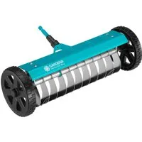 Gardena Vertikutierboy 3395-20 - 32 cm Arbeitsbreite, rostfreie Edelstahlschneidmesser für optimalen Rasenpflege
