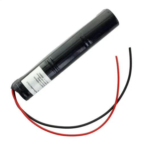 AccuCell Notleuchtenakku NiMH 3,6V 1800mAh L1x3 Sub-C mit 200mm Kabel einseitig