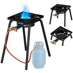 HOMELUX Hockerkocher 11,5 kW mit Piezozündung für Camping & Outdoor