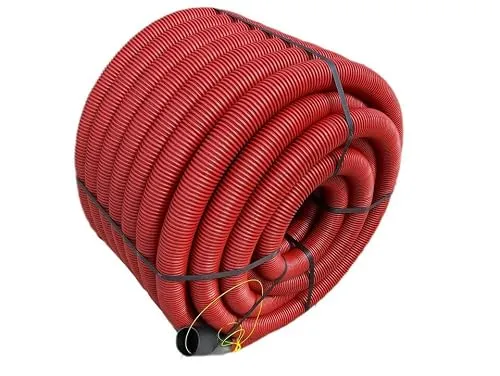 Unterirdisches Wellrohr Rot M40 mm von Powerweld