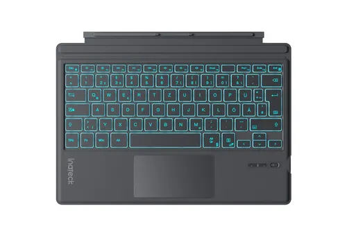 Inateck Surface Pro 7 Tastatur mit Trackpad - Kabellose Tastatur für Surface Pro 7/7+/6/5/4, mit 7-farbiger Hintergrundbeleuchtung und False-Touch-Proof-Funktion für fehlerfreies Tippen.