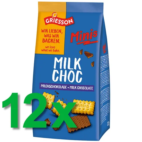 Griesson Milk Choc Schoko-Keks Minis 12x 125g
