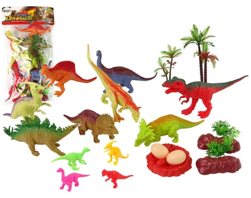 Dinosaurier-Figurenset mit Zubehör 21-teilig