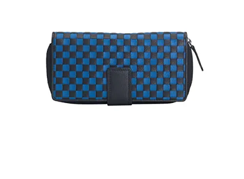 Josephine Osthoff Geldbörse groß – Elegante Damen Geldbörse mit RFID Schutz - Hochwertiges Portemonnaie aus geflochtenem Leder mit RFID Blocker, ideal für sicheren Alltag. Stilvolles Design und ausreichend Platz für Karten, Münzen und Geldscheine.