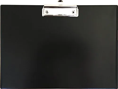 Klemmbrett für DIN A4, quer Farbe: schwarz