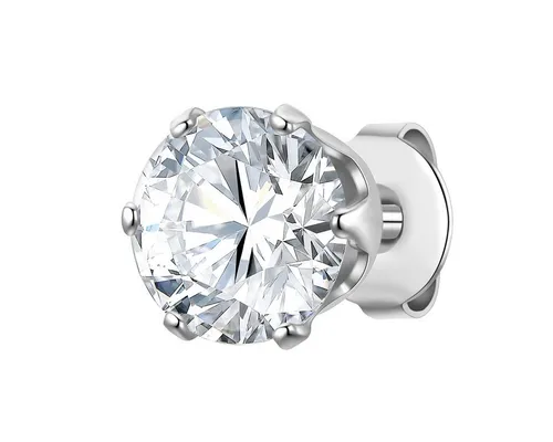 True Rebels Herren Ohrstecker aus Edelstahl mit Zirkonia - Ohrschmuck aus hochwertigem Edelstahl, verziert mit funkelndem Zirkonia, ideal für stilbewusste Männer, die ein elegantes Accessoire suchen.