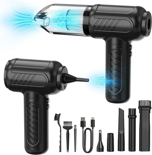 Akku-Handstaubsauger 2 in 1 mit USB-C und LED-Licht
