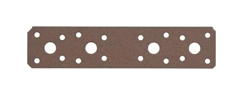 Alberts 822248 DURAVIS Flachverbinder – 30er Set rostbraun - Hochwertige Flachverbinder mit dekorativem Design für verdeckte Montage. Ideal für jede Witterung dank Duplexbeschichtung. 20 Jahre Garantie für zuverlässige Qualität.