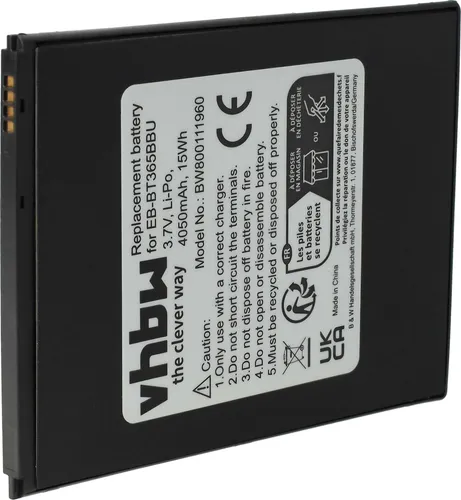 vhbw Akku Ersatz für Samsung EB-BT365BBU, EB-BT365BBC, EB-BT365BBE, EB-BT365BBUBUS, GH43-04317A für Tablet Pad (4050 mAh, 3,7 V, Li-Polymer)