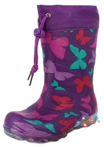 Beck Mädchen Butterfly Schlupfstiefel, Violett, 26 EU in lila von Beck