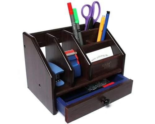 Yudu Schreibtischorganizer Schreibtischständer Stifthalter mit Schublade (Nr: XD5025)